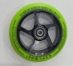 Колeсо для самоката 120 мм ALU + ABEC-9 608 RS салатовое Explore