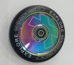 Колeсо для трюкового самоката 110 мм ALU + ABEC-9 608RS неохром литое Explore